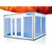 Холодильная камера цветочная Polair КХН-2,94 Ст (1360х1360х2200) 80 мм, стеклянный блок по двум сторонам, дверь стеклянная двухстворчатая по стороне 1360 м