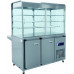 Прилавок-витрина холодильный ПВВ(Н)-70КМ-С-03-НШ (вся нерж., с гастроёмкостями)
