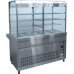 Прилавок-витрина холодильный ПВВ(Н)-70КМ-С-02-НШ (вся нерж., с гастроёмкостями)